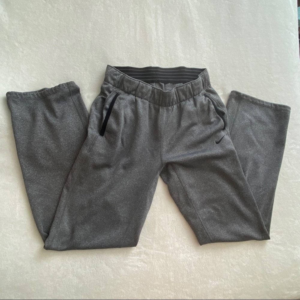 NIKE Gray Straight Leg Sweatpants